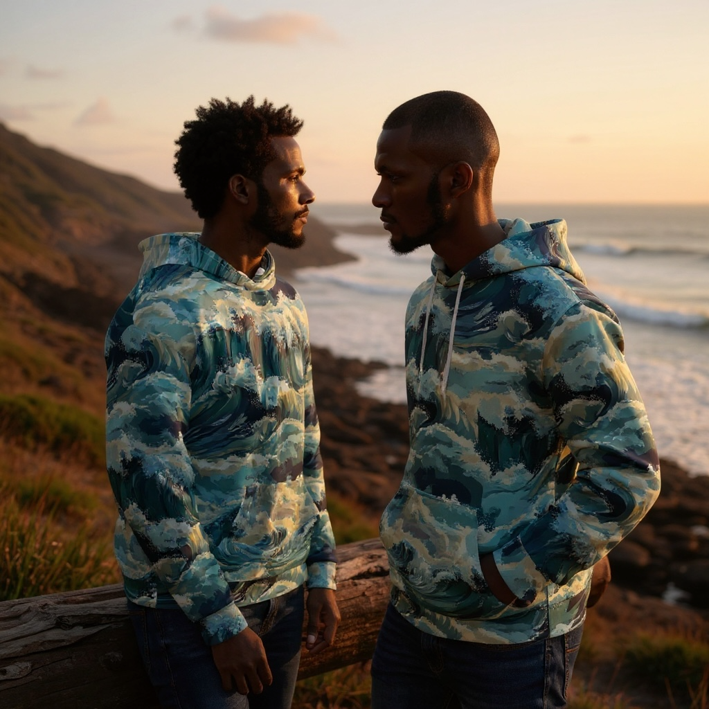 Sudadera genderless CON capucha ✨ Colección Mareas Infinitas