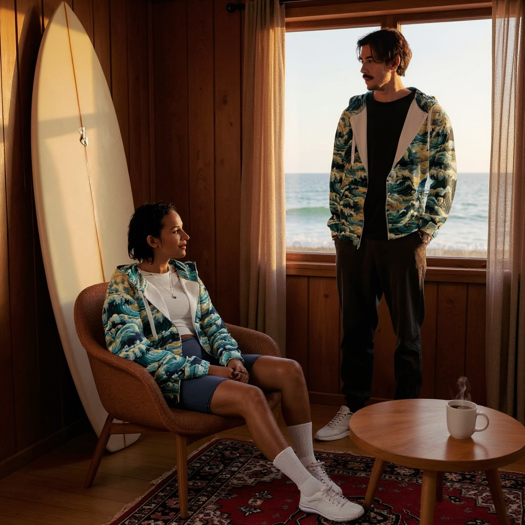 Sudadera con capucha y cremallera unisex ✨ Colección Mareas Infinitas