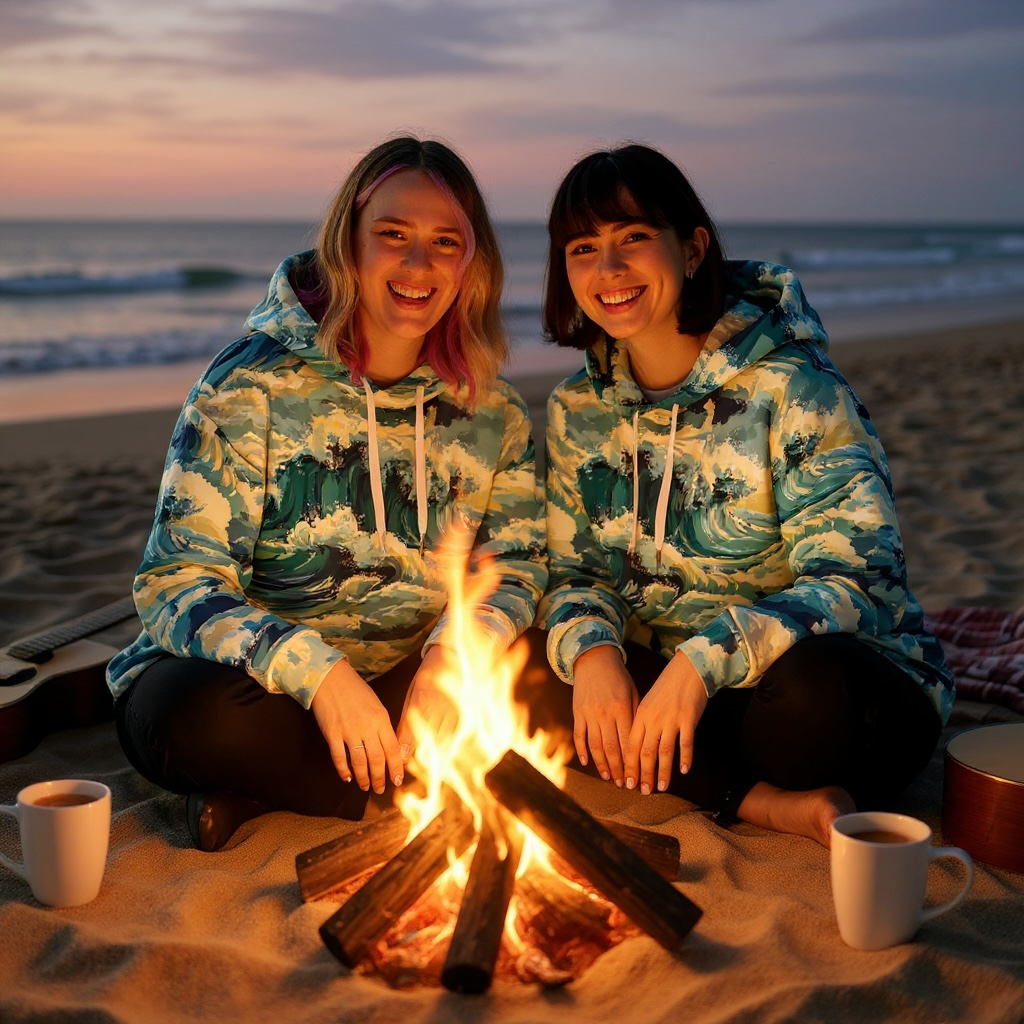 Sudadera genderless CON capucha ✨ Colección Mareas Infinitas