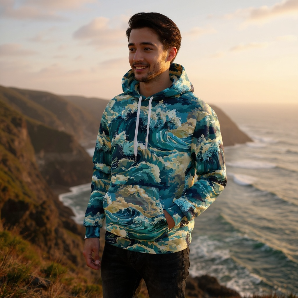 Sudadera genderless CON capucha ✨ Colección Mareas Infinitas