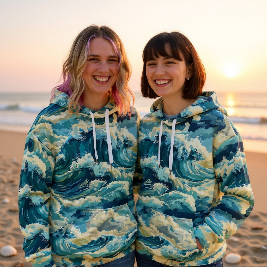 Sudadera genderless CON capucha ✨ Colección Mareas Infinitas