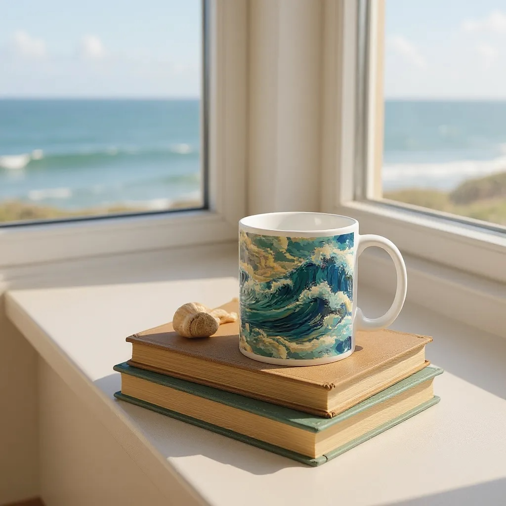 Taza blanca ✨ Colección Mareas Infinitas